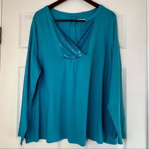 Lane Bryant Sequin Long Sleeve -24/24